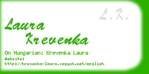 laura krevenka business card